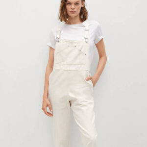 Faux-leather double-breasted blazer