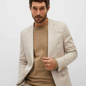 Textured cotton-blend dress